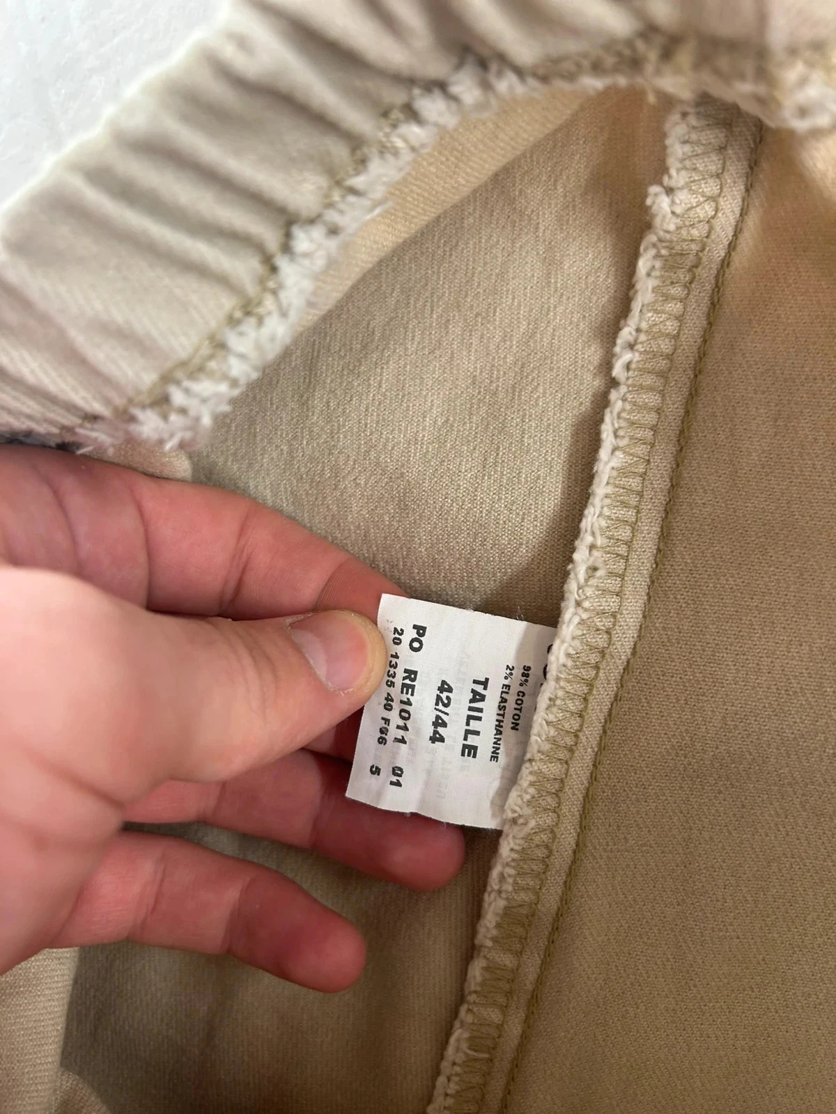 Crème beige jordache hoge taille broek – photo 7